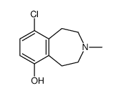 6-chloro-3-methyl-1,2,4,5-tetrahydro-3-benzazepin-9-ol Structure