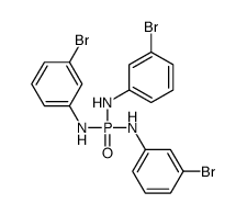 N-bis(3-bromoanilino)phosphoryl-3-bromoaniline结构式