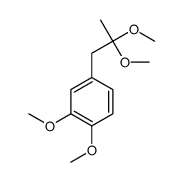 4-(2,2-dimethoxypropyl)-1,2-dimethoxybenzene结构式