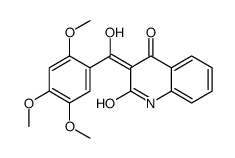 (3E)-3-[hydroxy-(2,4,5-trimethoxyphenyl)methylidene]-1H-quinoline-2,4-dione Structure