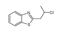 Benzothiazole, 2-(2-chloropropyl)- (7CI) structure