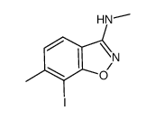 7-iodo-N,6-dimethylbenzo[d]isoxazol-3-amine Structure