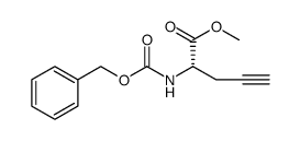 4-Pentynoic acid, 2-[[(phenylmethoxy)carbonyl]amino]-, methyl ester, (2S) Structure