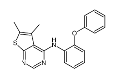 5,6-dimethyl-N-(2-phenoxyphenyl)thieno[2,3-d]pyrimidin-4-amine Structure