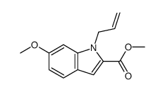 methyl 6-methoxy-1-prop-2-enylindole-2-carboxylate结构式