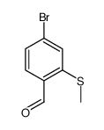4-bromo-2-methylsulfanylbenzaldehyde Structure
