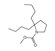 methyl 2,2-dibutylpyrrolidine-1-carboxylate Structure