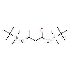 Butanoic acid, 3-[(tert-butyldimethylsilyl)oxy]-, tert-butyldimethylsi lyl ester Structure