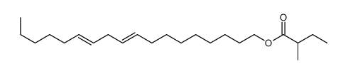 octadeca-9,12-dienyl 2-methylbutanoate Structure