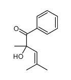 2-hydroxy-2,4-dimethyl-1-phenylpent-3-en-1-one Structure