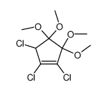 1,2,5-Trichlor-3,3,4,4-tetramethoxy-cyclopenten-(1)结构式