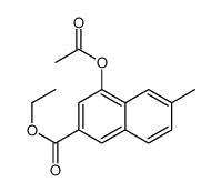 Ethyl 4-acetoxy-6-methyl-2-naphthoate Structure
