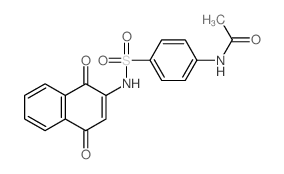 N-[4-[(1,4-dioxonaphthalen-2-yl)sulfamoyl]phenyl]acetamide结构式