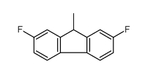 2,7-difluoro-9-methyl-9H-fluorene结构式
