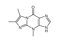 4,6,7-trimethyl-1H-imidazo[1,2-a]purin-9-one结构式