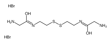 [2-[2-[2-[(2-azaniumylacetyl)amino]ethyldisulfanyl]ethylamino]-2-oxoethyl]azanium,dibromide Structure