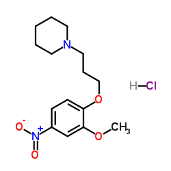 1-[3-(2-Methoxy-4-nitrophenoxy)propyl]piperidine hydrochloride (1:1) Structure