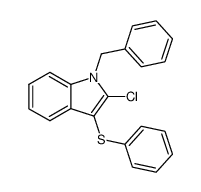 1-Benzyl-2-chloro-3-phenylthioindole结构式