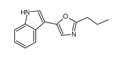 5-(1H-indol-3-yl)-2-propyl-1,3-oxazole结构式