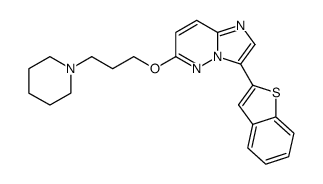 3-benzo[b]thiophen-2-yl-6-(3-piperidin-1-yl-propoxy)-imidazo[1,2-b]pyridazine Structure