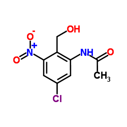 N-[5-Chloro-2-(hydroxymethyl)-3-nitrophenyl]acetamide Structure