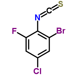 2-Bromo-4-chloro-6-fluorophenylisothiocyanate Structure