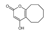 4-hydroxy-5,6,7,8,9,10-hexahydrocycloocta[b]pyran-2-one结构式