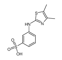 3-(4,5-dimethyl-thiazol-2-ylamino)-benzenesulfonic acid Structure