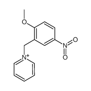 1-(2-methoxy-5-nitro-benzyl)-pyridinium结构式