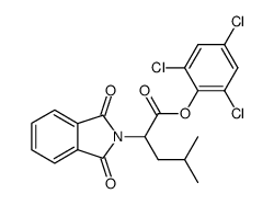 Phthalyl-DL-leucin-2,4,6-trichlorphenylester Structure