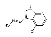 (E)-4-chloro-1H-pyrrolo[2,3-b]pyridine-3-carbaldehyde oxime结构式