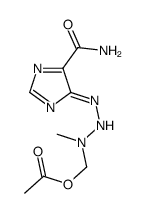 [[(2Z)-2-(5-carbamoylimidazol-4-ylidene)hydrazinyl]-methylamino]methyl acetate结构式