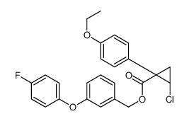 [3-(4-fluorophenoxy)phenyl]methyl (1R,2S)-2-chloro-1-(4-ethoxyphenyl)cyclopropane-1-carboxylate Structure