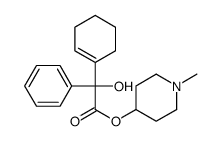 (1-methylpiperidin-4-yl) 2-(cyclohexen-1-yl)-2-hydroxy-2-phenylacetate Structure