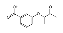 3-(1-methyl-2-oxo-propoxy)-benzoic acid Structure