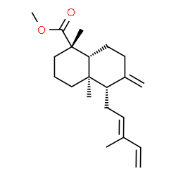 (12Z)-Labda-8(17),12,14-triene-19-oic acid methyl ester结构式