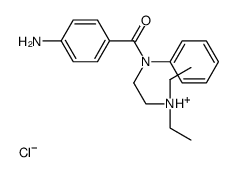 2-(N-(4-aminobenzoyl)anilino)ethyl-diethylazanium,chloride结构式