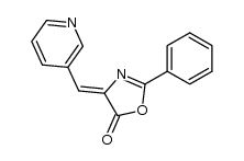 4-(3'-pyridylmethylidene)-2-phenyl-5(4H)-oxazolone结构式