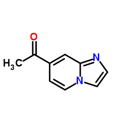 1-(咪唑并[1,2-a]吡啶-7-基)乙酮结构式