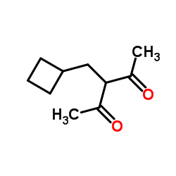 3-(Cyclobutylmethyl)-2,4-pentanedione结构式