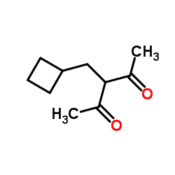 3-(Cyclobutylmethyl)-2,4-pentanedione Structure