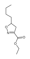 ethyl 5-butyl-4,5-dihydro-1,2-oxazole-3-carboxylate结构式