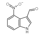 4-硝基吲哚-3-甲醛结构式