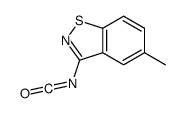 3-isocyanato-5-methyl-1,2-benzothiazole结构式