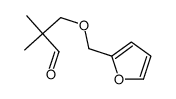 3-(furan-2-ylmethoxy)-2,2-dimethylpropanal Structure