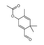 (5-formyl-2,4,4-trimethylcyclohexa-2,5-dien-1-yl) acetate Structure