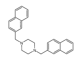 1,4-bis-[2]naphthylmethyl-piperazine Structure