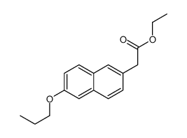 Ethyl (6-propoxy-2-naphthyl)acetate Structure