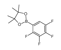 4,4,5,5-tetramethyl-2-(2,3,4,5-tetrafluorophenyl)-1,3,2-dioxaborolane结构式