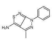 4-methyl-6-phenylpyrazolo[3,4-c][1,2]thiazol-3-amine结构式